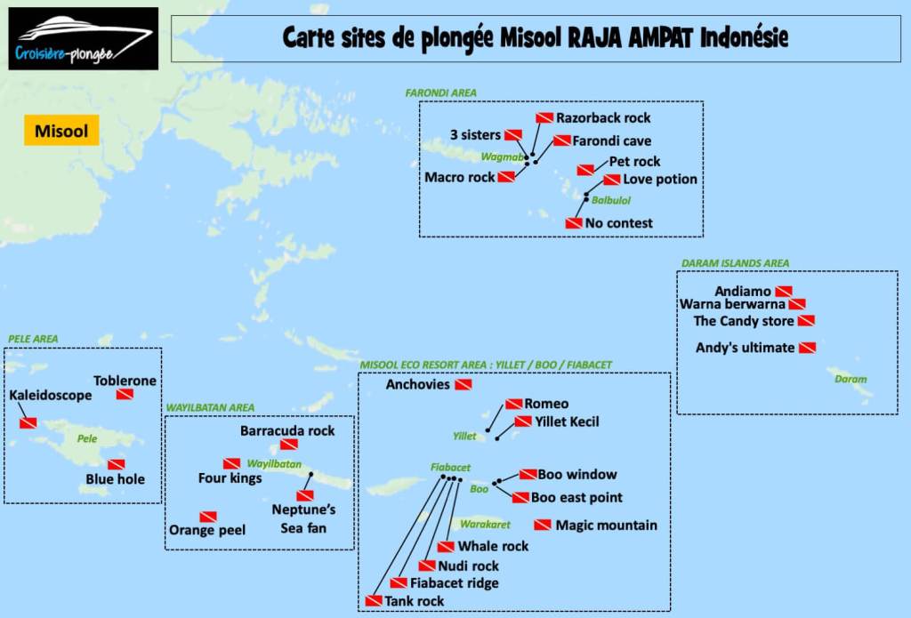 carte-sites-plongee-raja-ampat-misool-indonesie