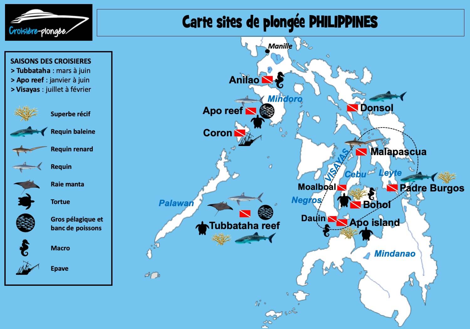 carte-sites-croisiere-plongee-philippines