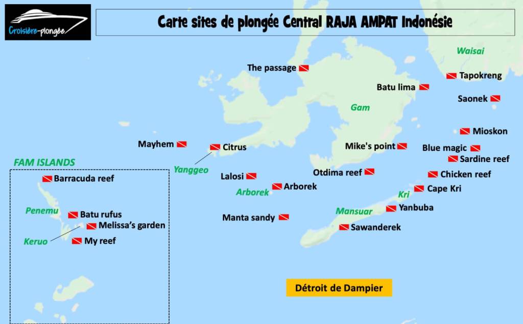 carte-sites-plongee-raja-ampat-central-indonesie