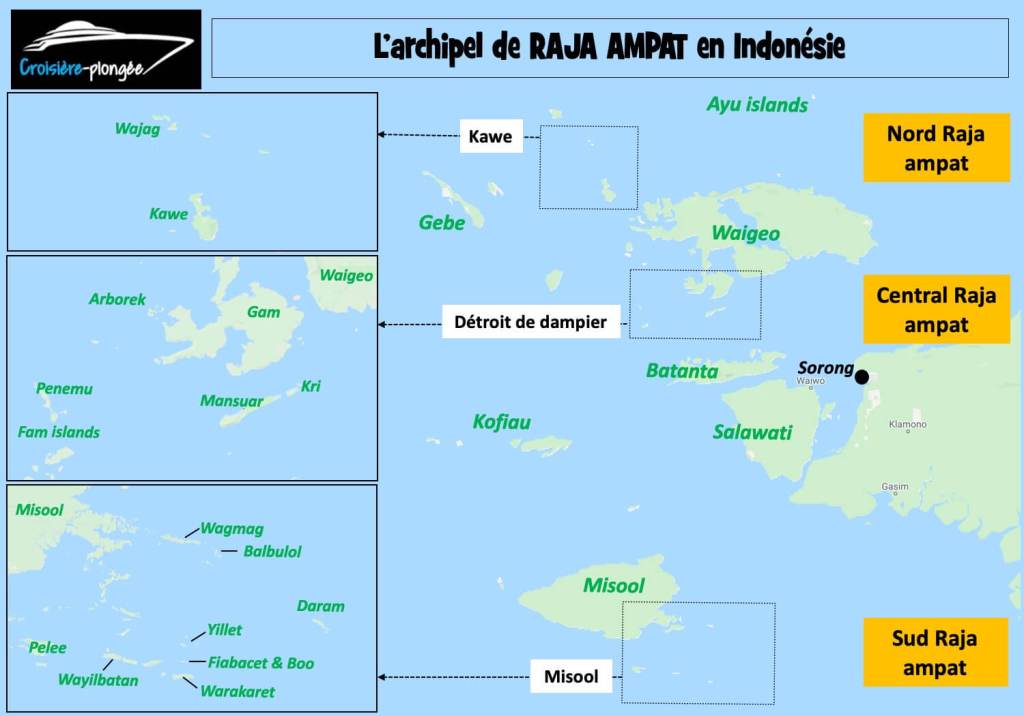 carte-sites-plongee-raja-ampat-archipel-indonesie